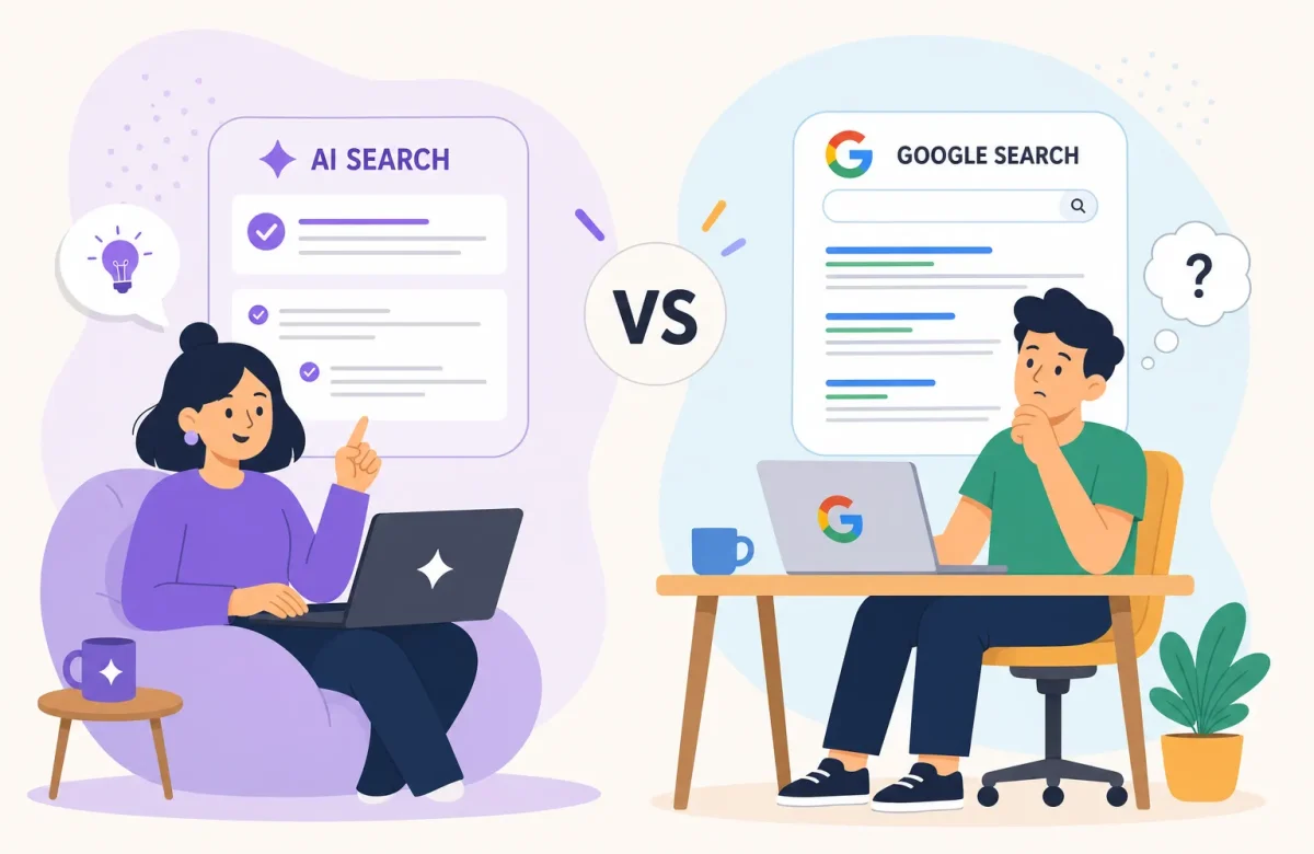AI Search vs Google Search: The Real Differences in 2026