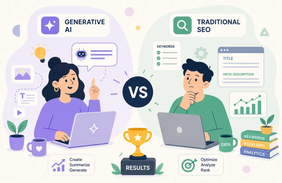 Generative AI vs Traditional SEO: What Works in 2026